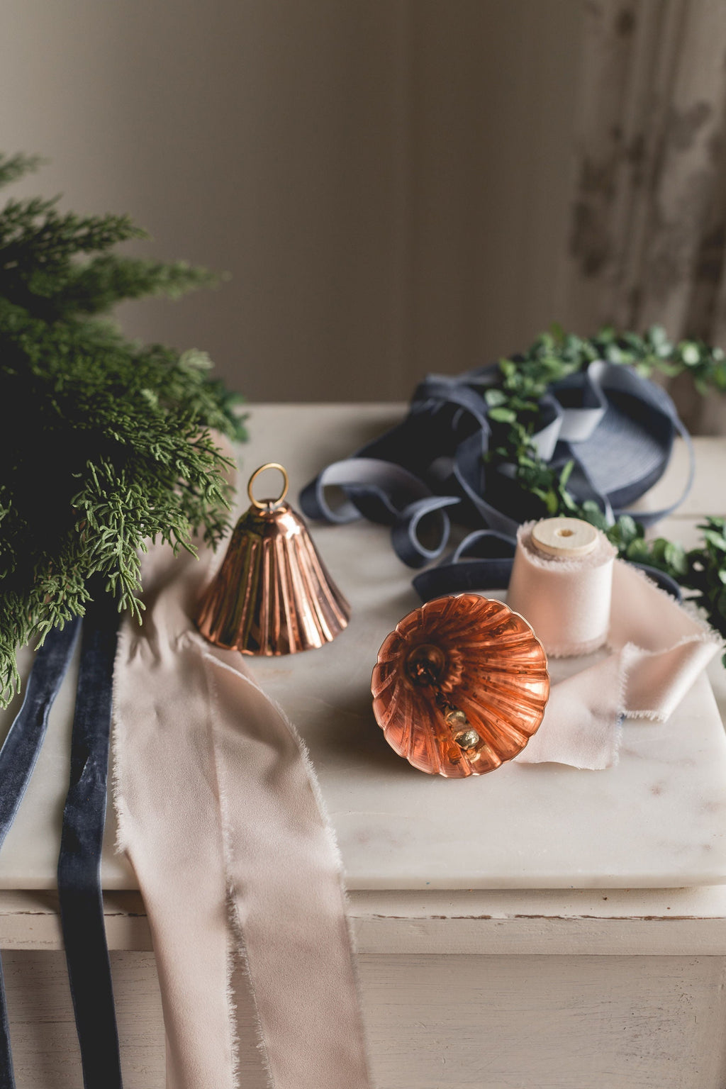 Vintage Copper Bell Ornament