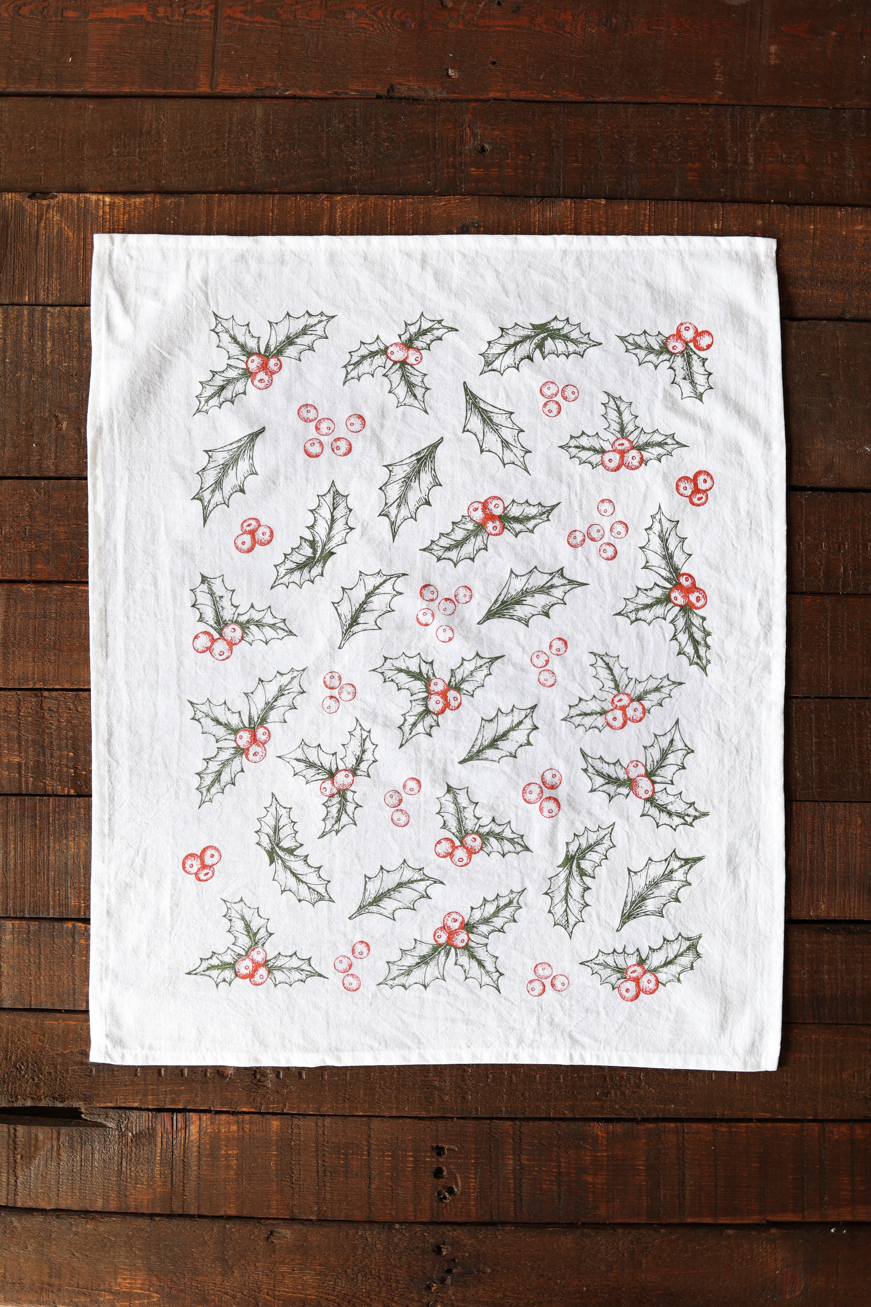 Holly Tea Towel