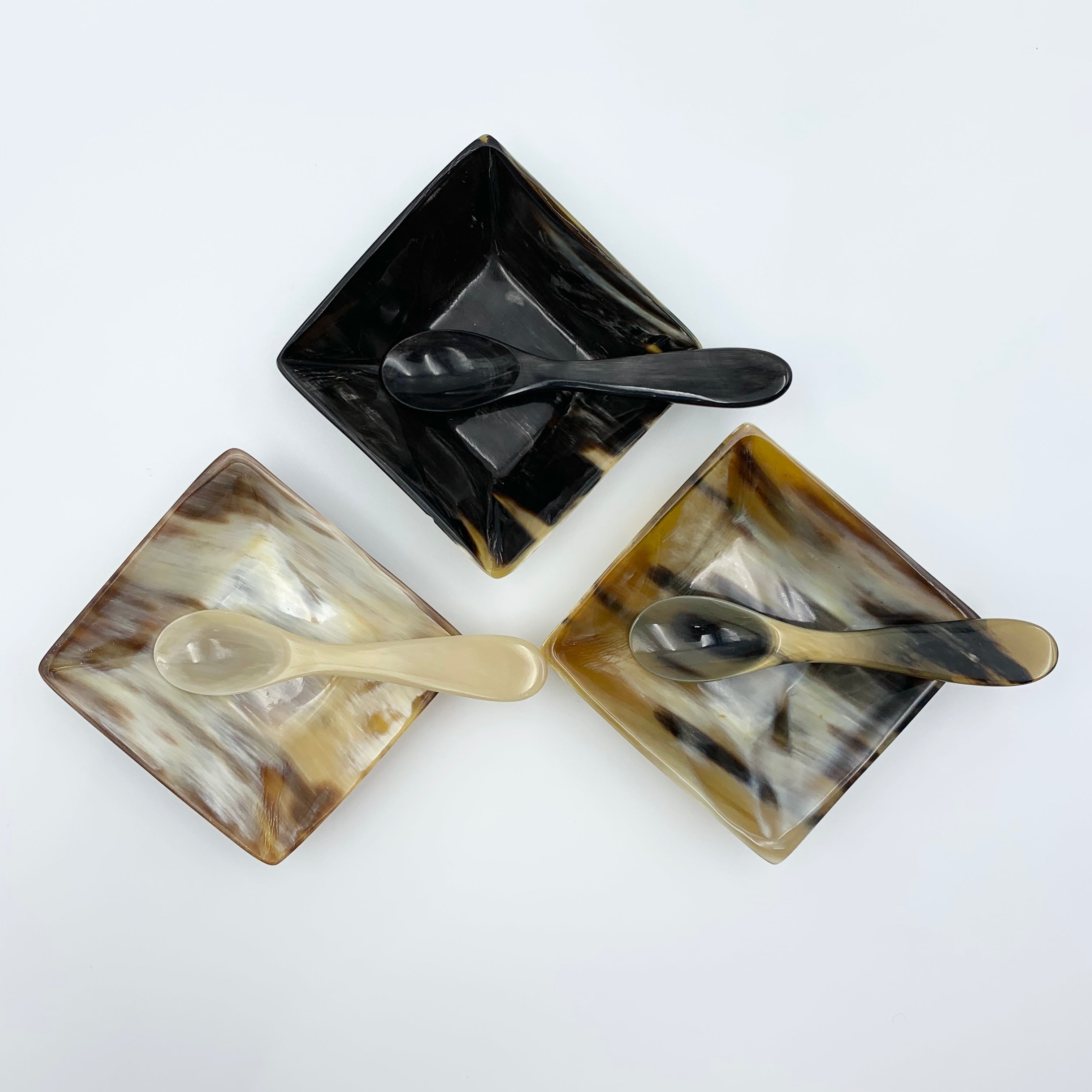 Horn Bowl & Spoon Set