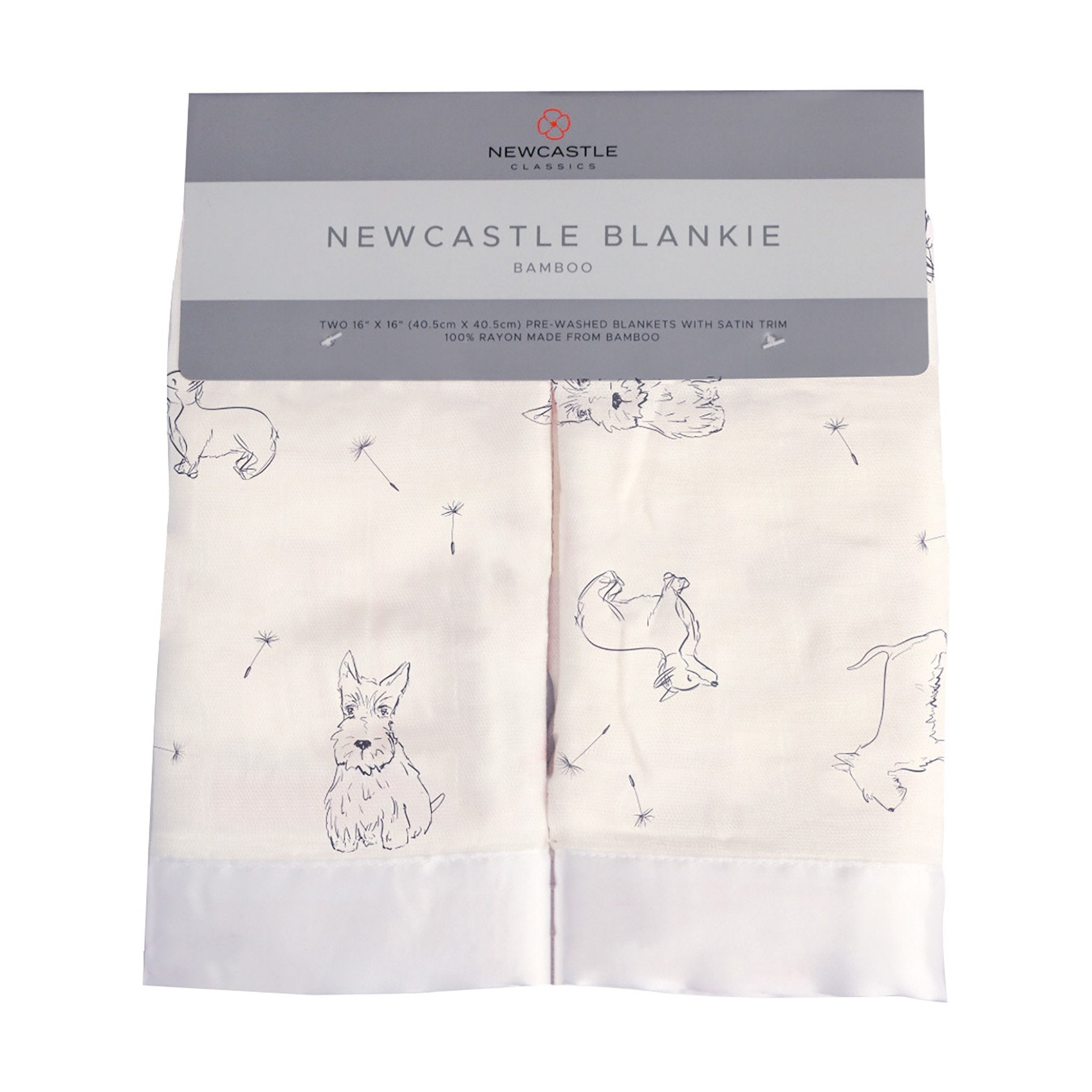 Muslin Baby Blankie: Puppies