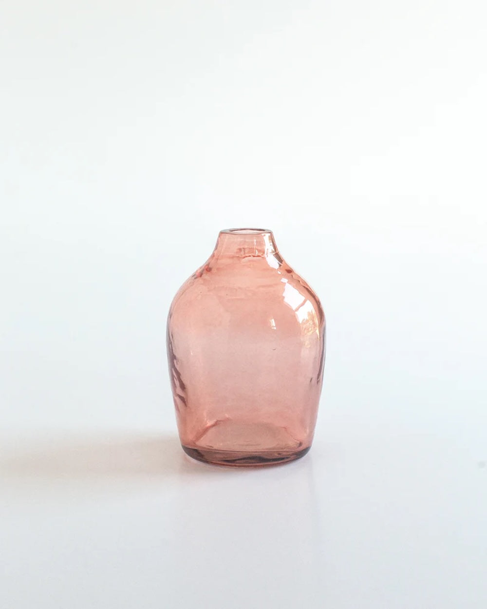 Handblown Hammered Glass Bud Vases