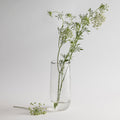 Tall Pebbled Glass Vase