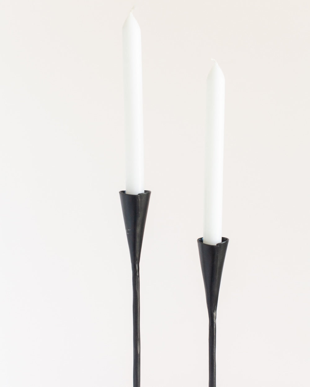 Hand-Forged Iron Taper Candle Holders