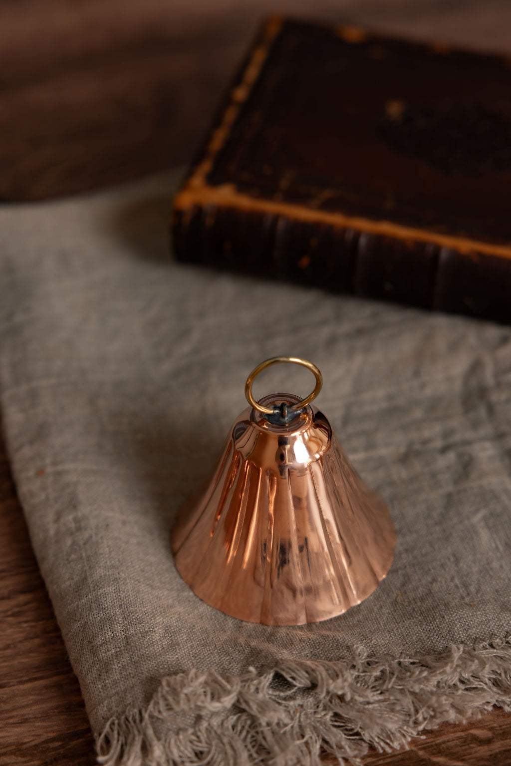Vintage Copper Bell Ornament