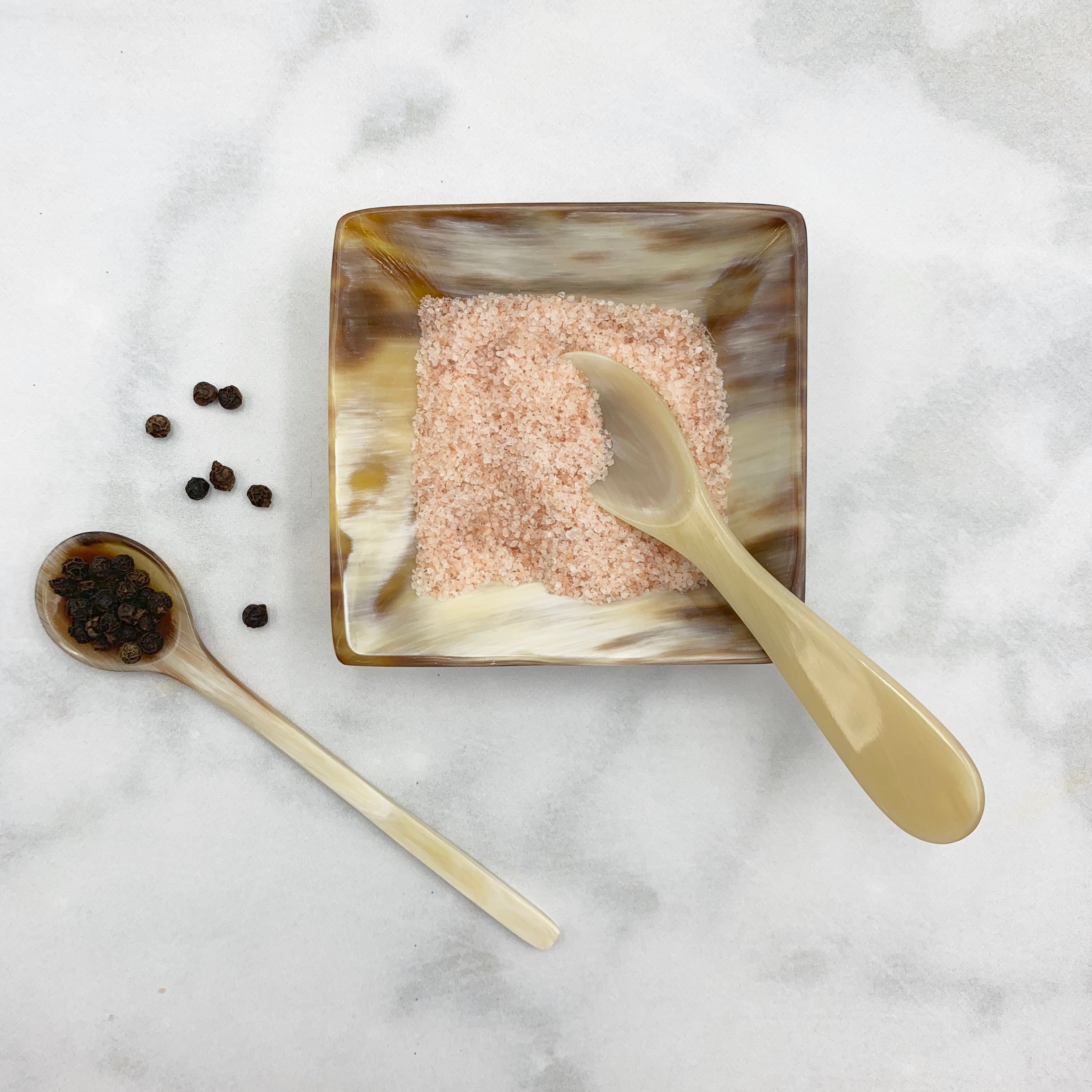 Horn Bowl & Spoon Set