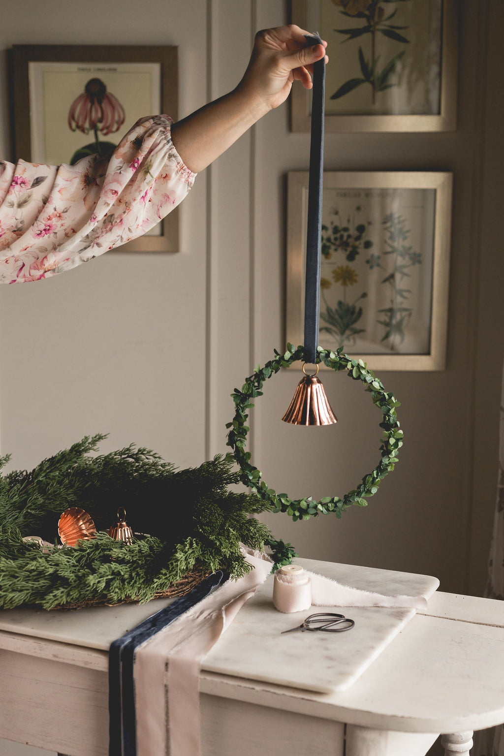 Vintage Copper Bell Ornament