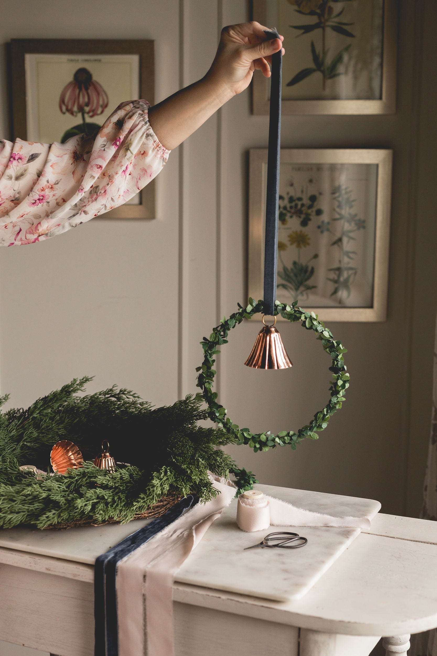 Vintage Copper Bell Ornament