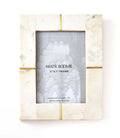 Sammita 5x7 White Marble Picture Frame