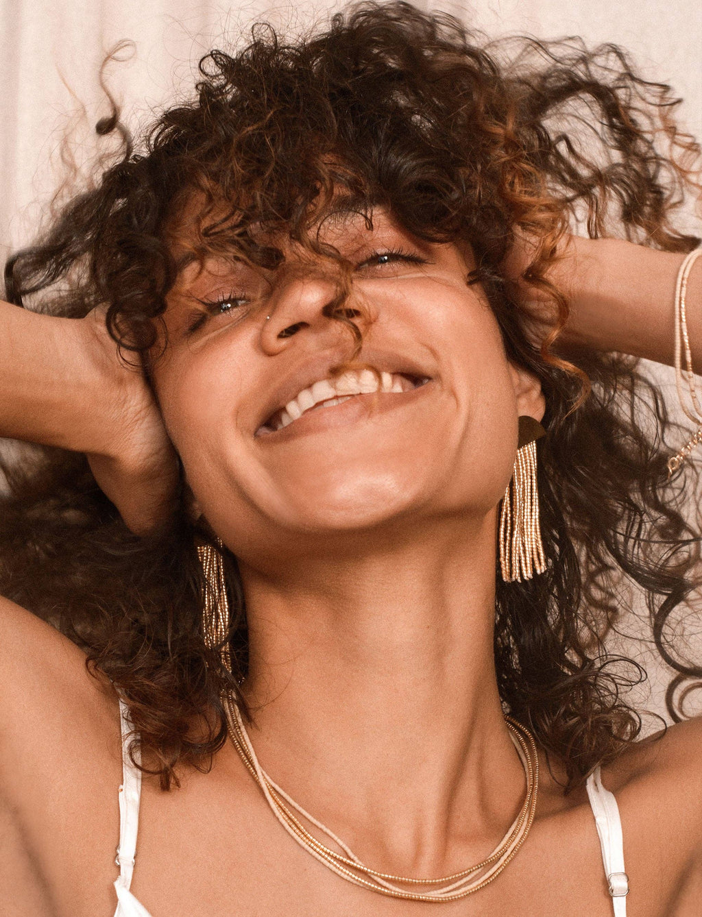 Gold Kuota Beaded Necklace