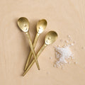 Mini Brass-Handled Spoon Set – Set of 3