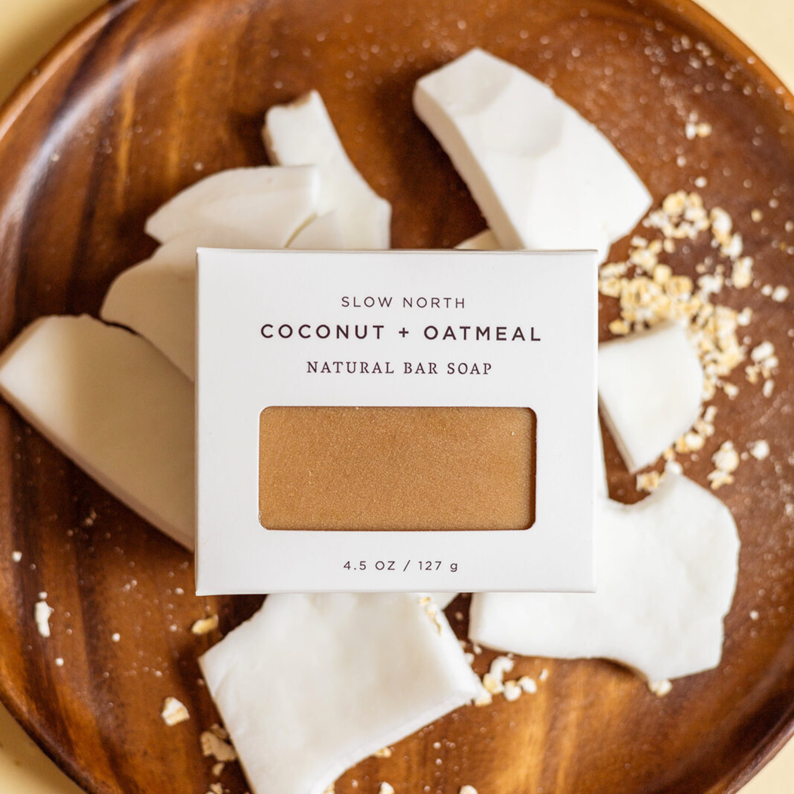 Natural Bar Soap: Coconut + Oatmeal