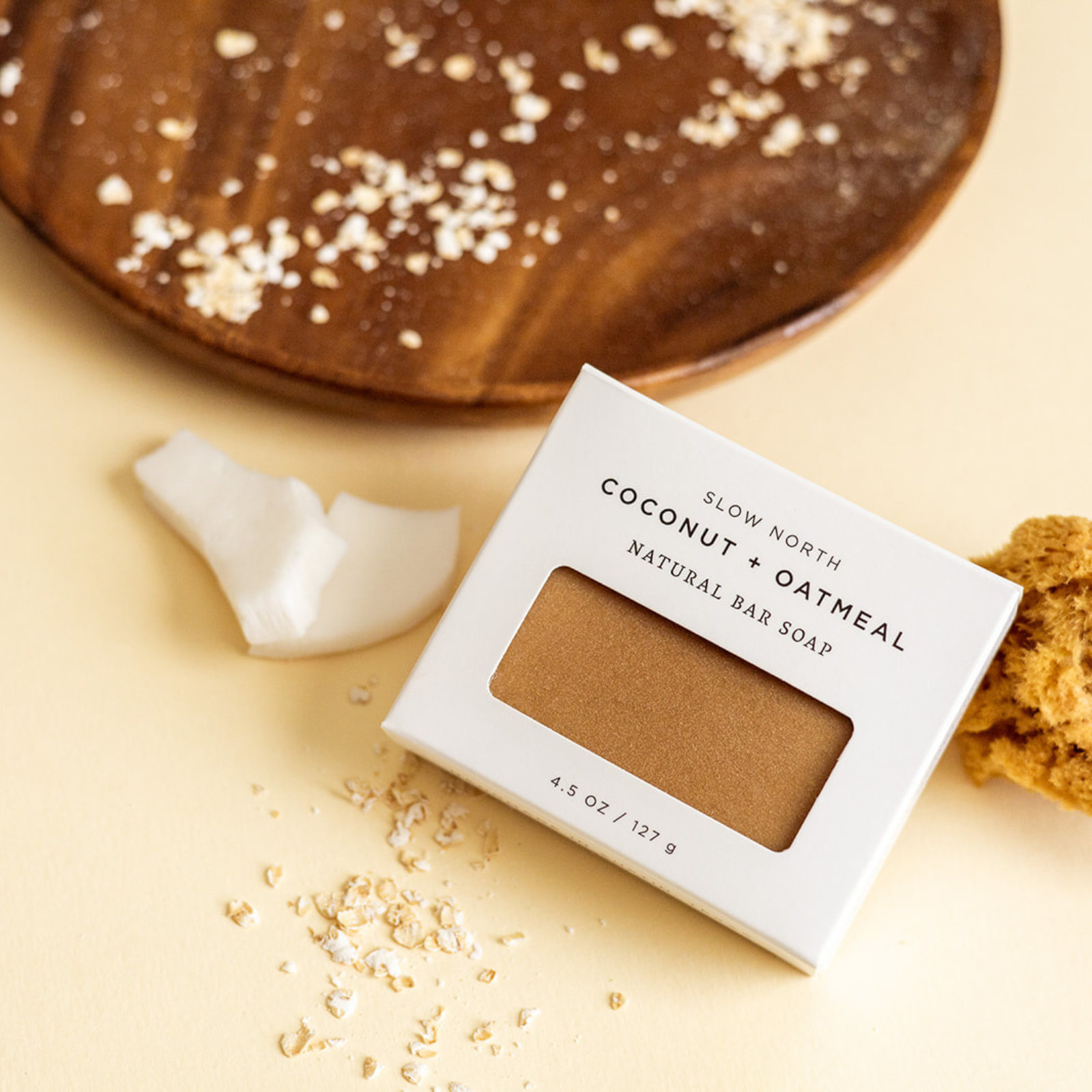 Natural Bar Soap: Coconut + Oatmeal