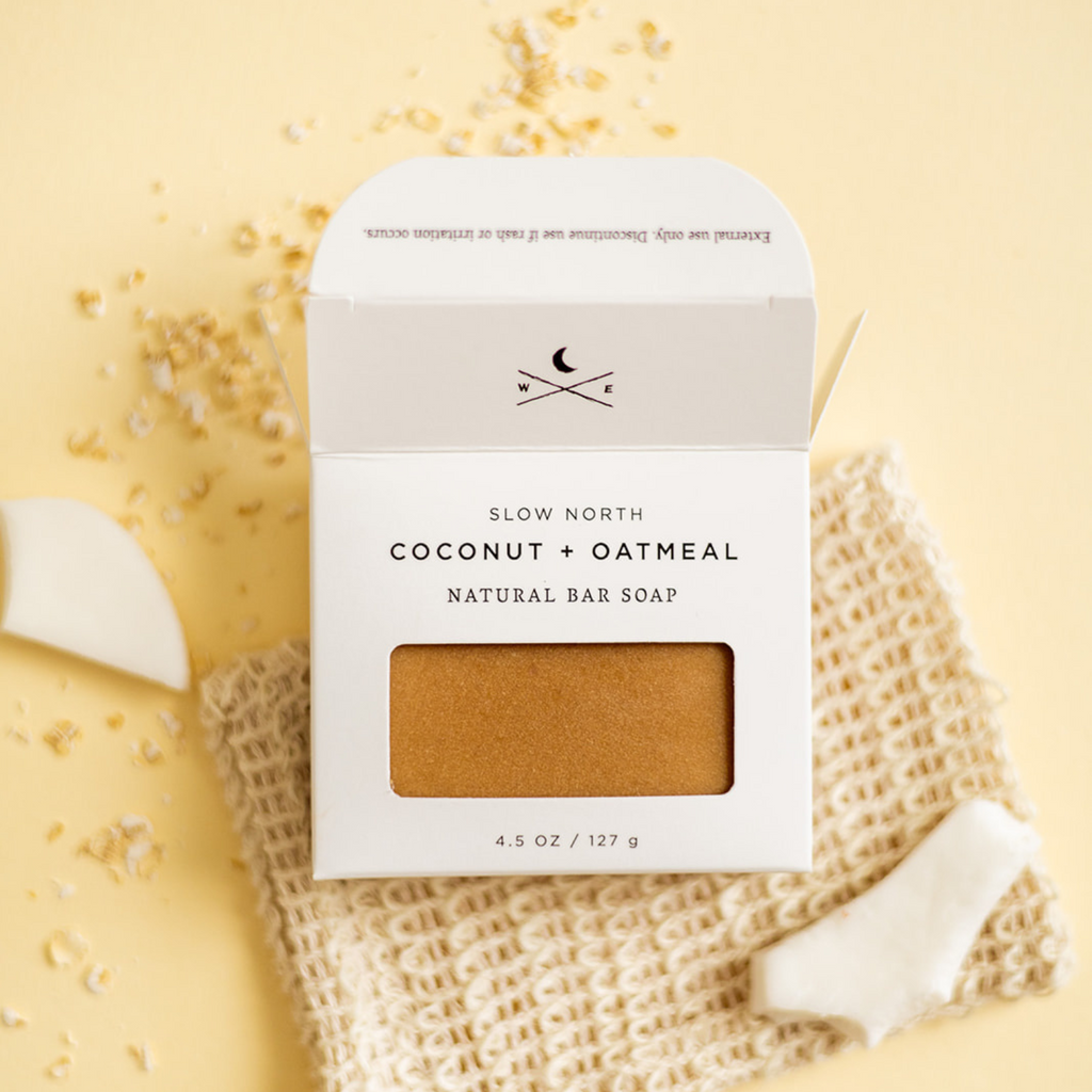 Natural Bar Soap: Coconut + Oatmeal