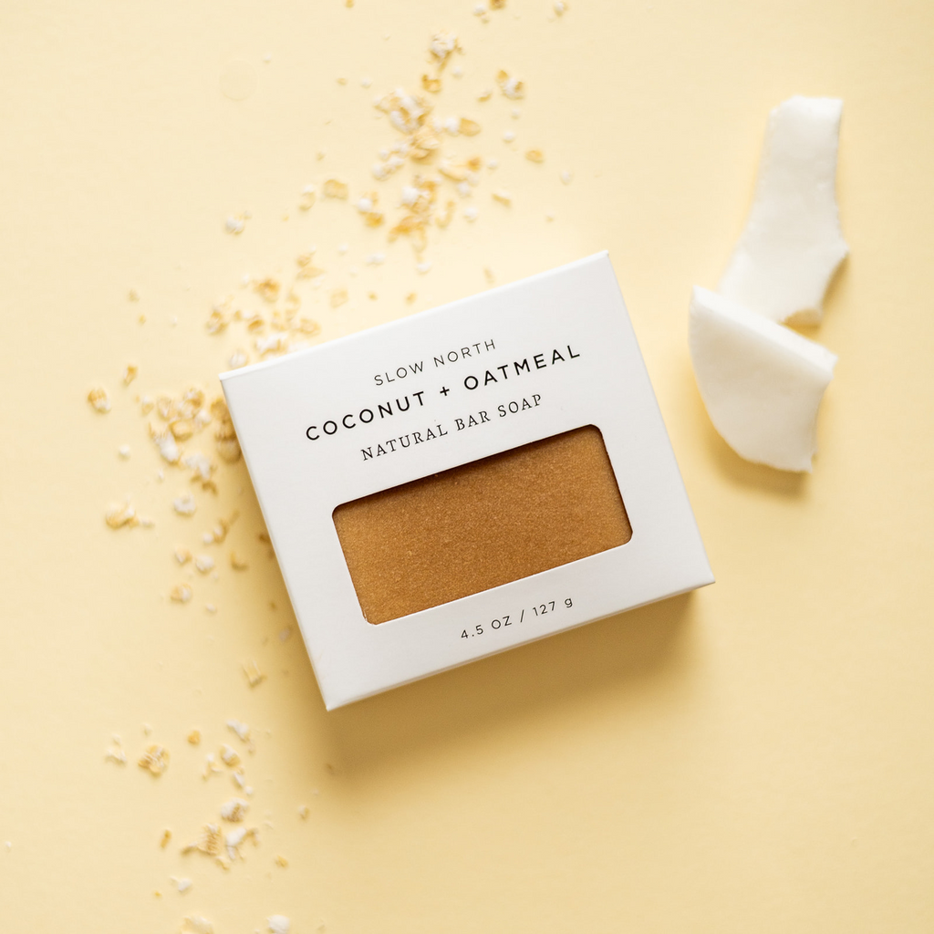 Natural Bar Soap: Coconut + Oatmeal