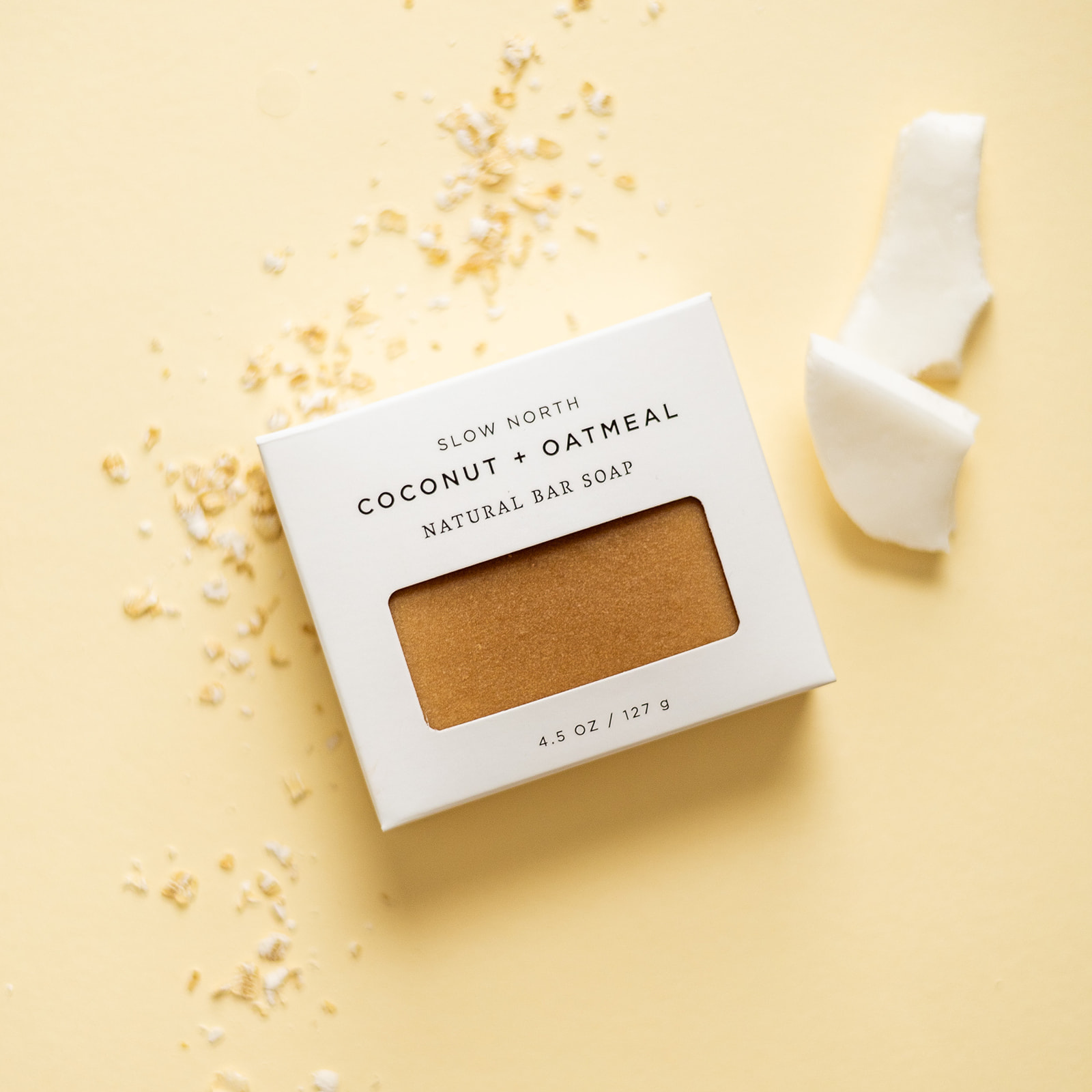 Natural Bar Soap: Coconut + Oatmeal