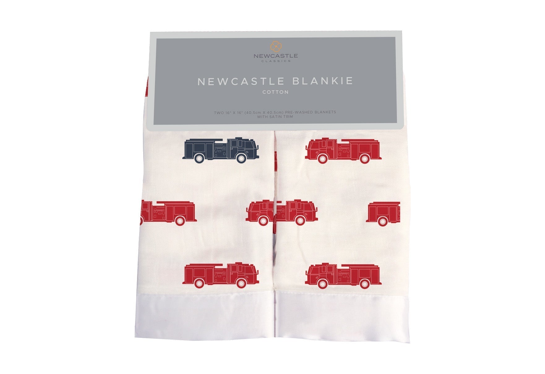 Muslin Security Blankie: Fire Trucks