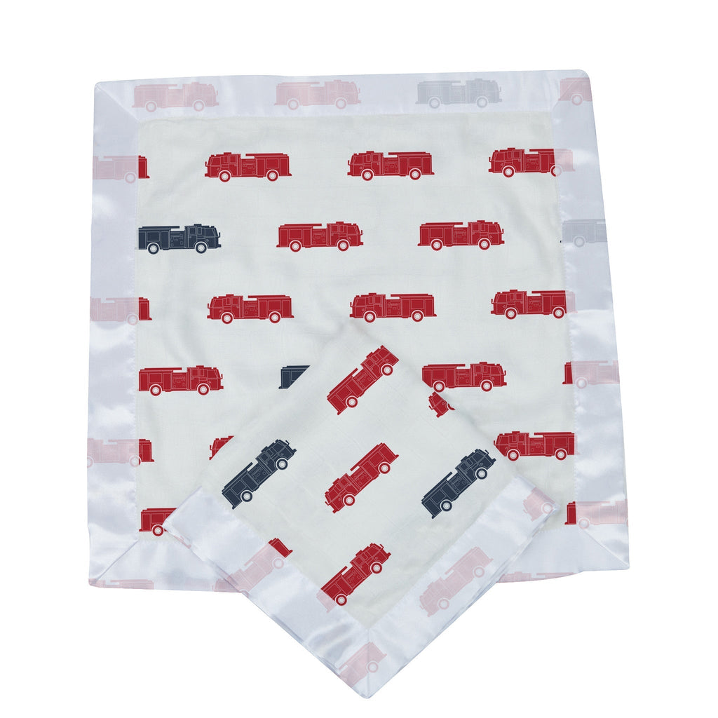 Muslin Security Blankie: Fire Trucks