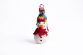 Handcrafted Wool Ornament: Snowman