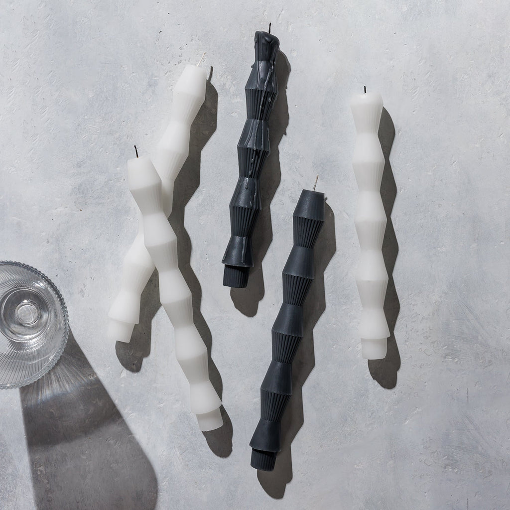 Geometric Pillar Candle Set