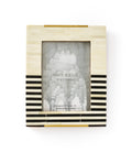 Mukhendu Stripe 5x7 Black & White Picture Frame