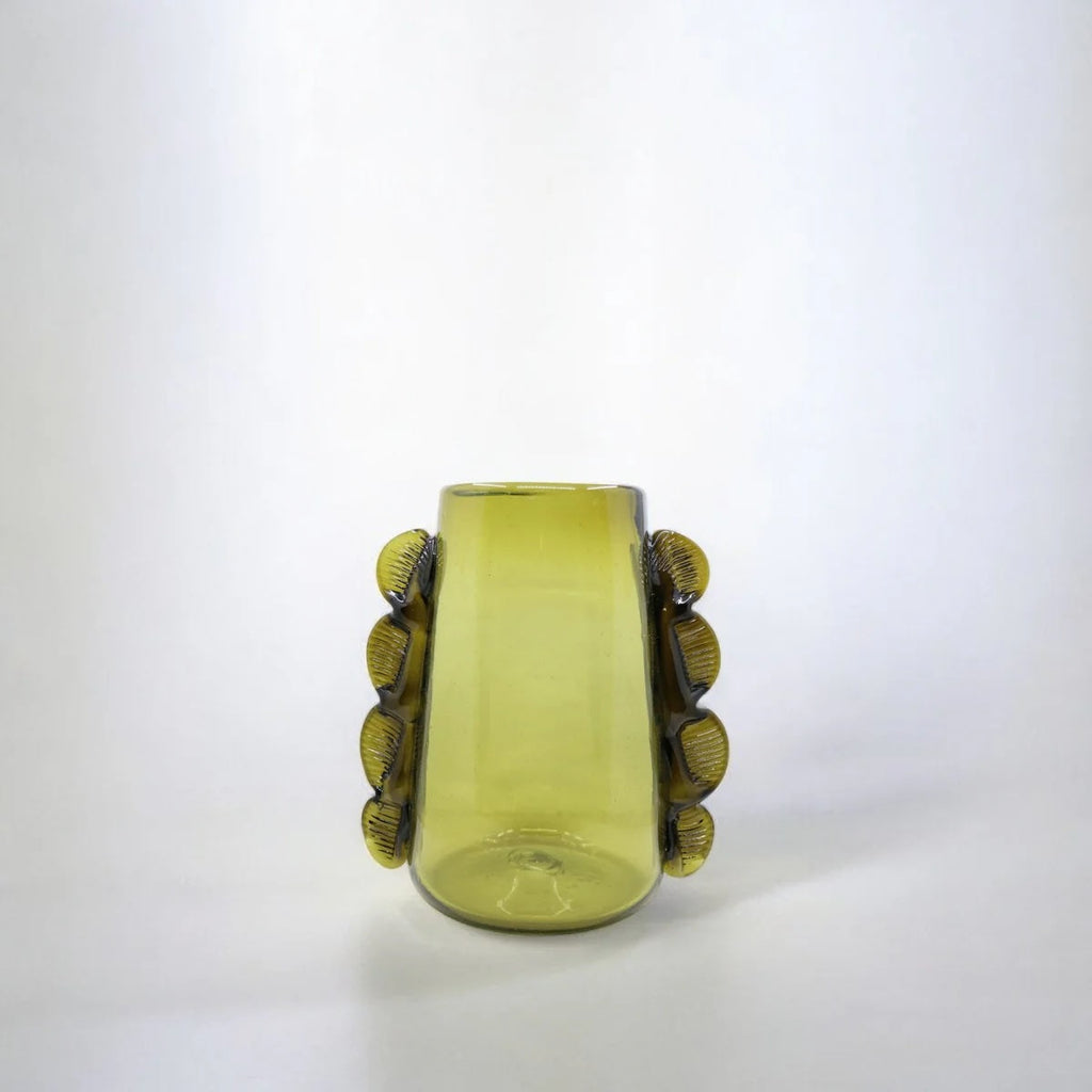 Mouthblown Recycled Green Glass Vase