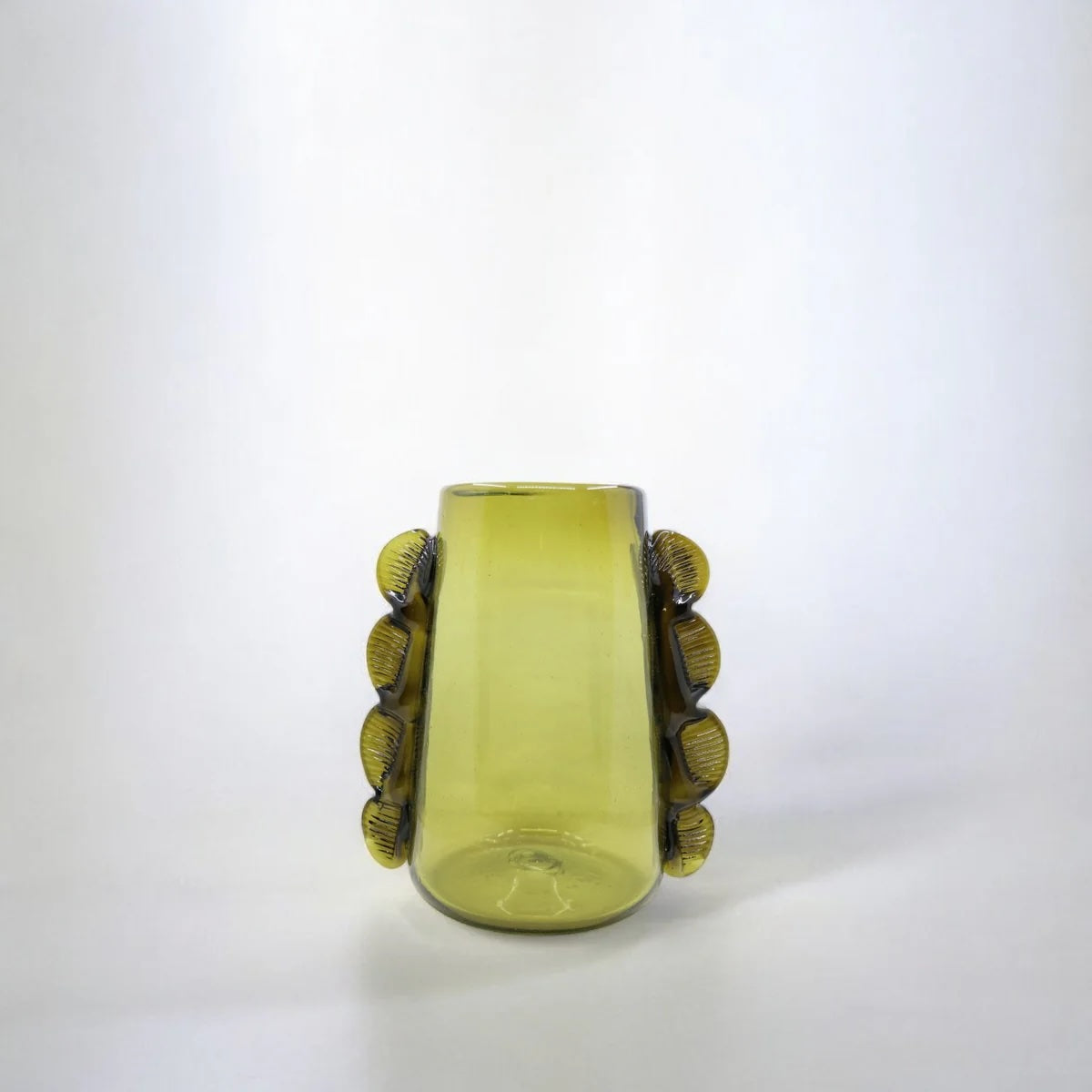 Mouthblown Recycled Green Glass Vase