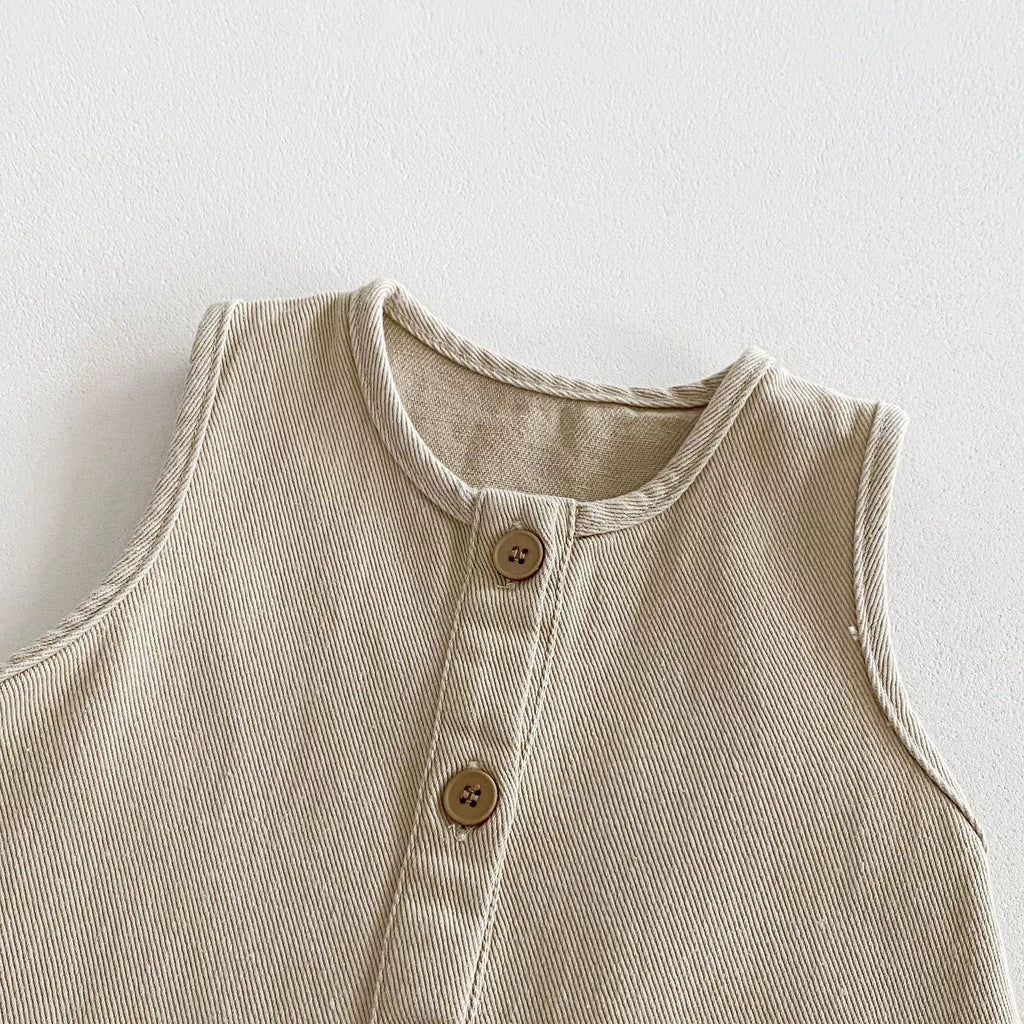 Baby Unisex Sleeveless Overalls