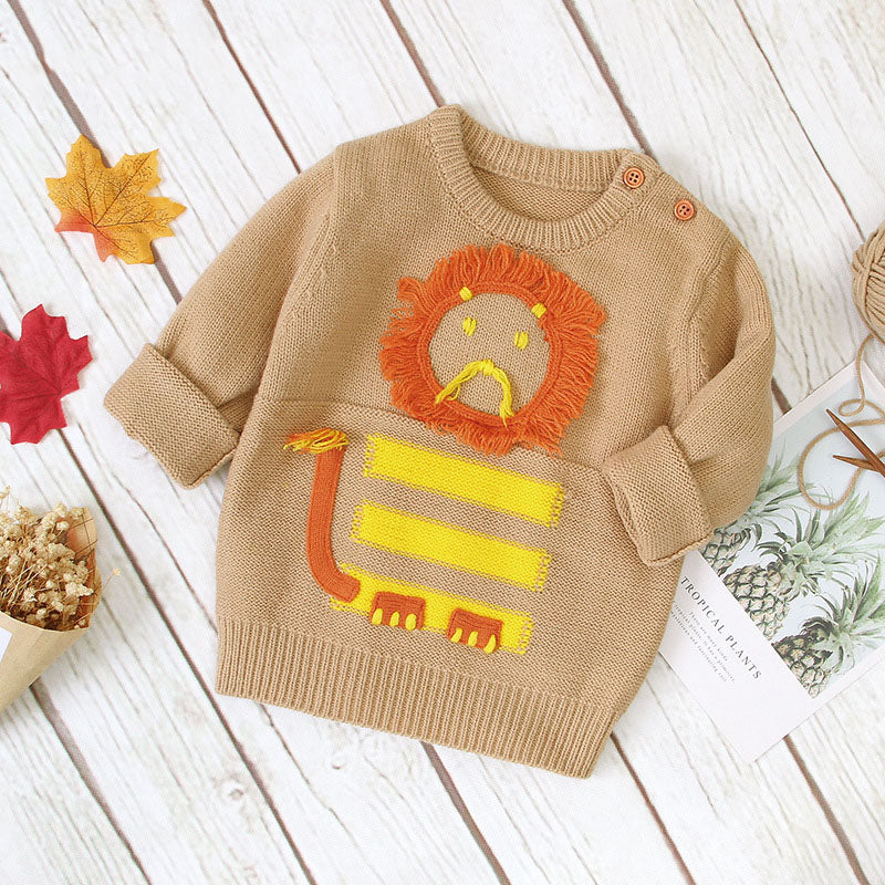 Baby Lion Pullover Sweater