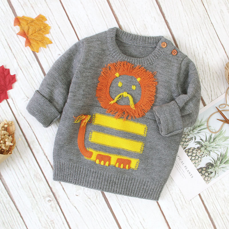Baby Lion Pullover Sweater