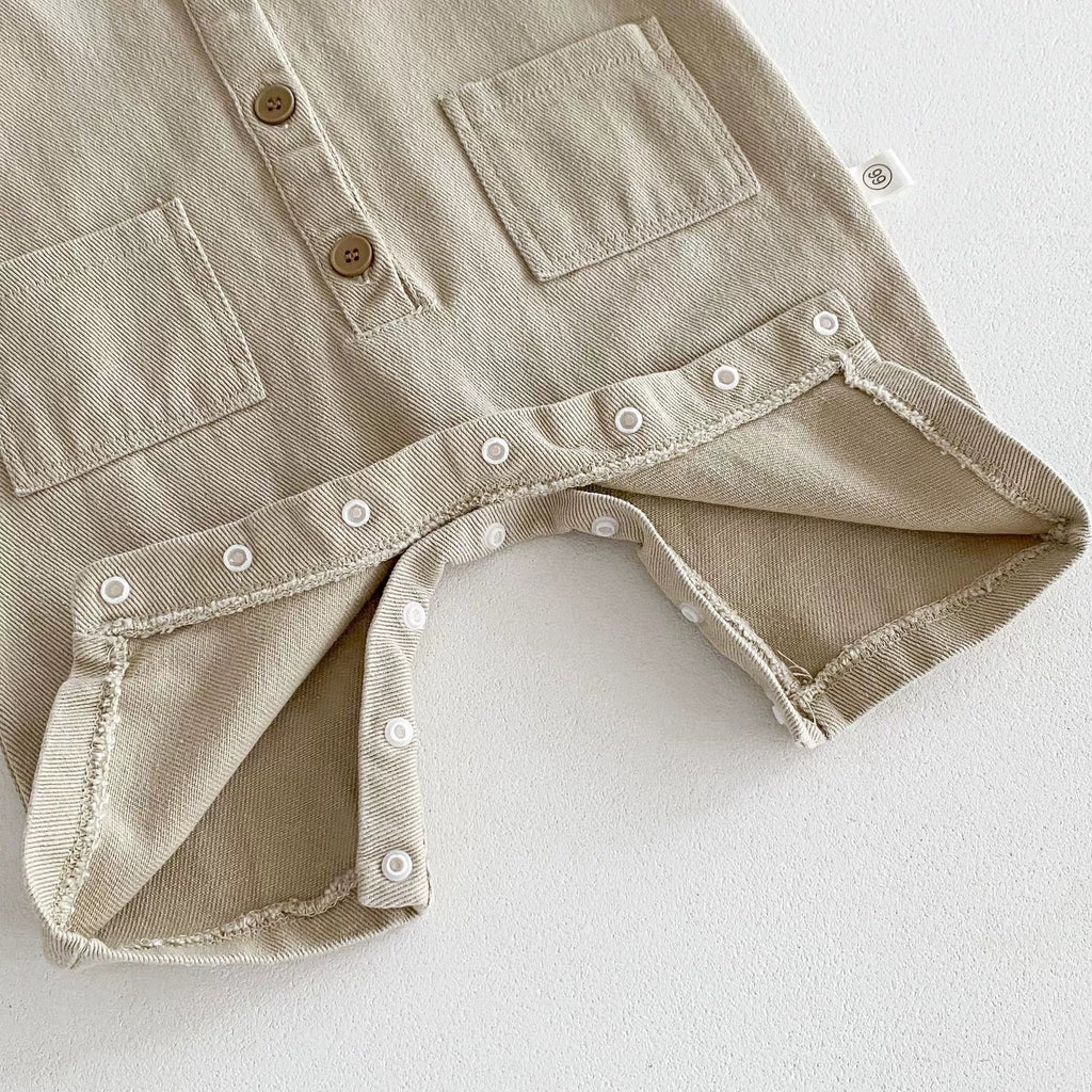 Baby Unisex Sleeveless Overalls