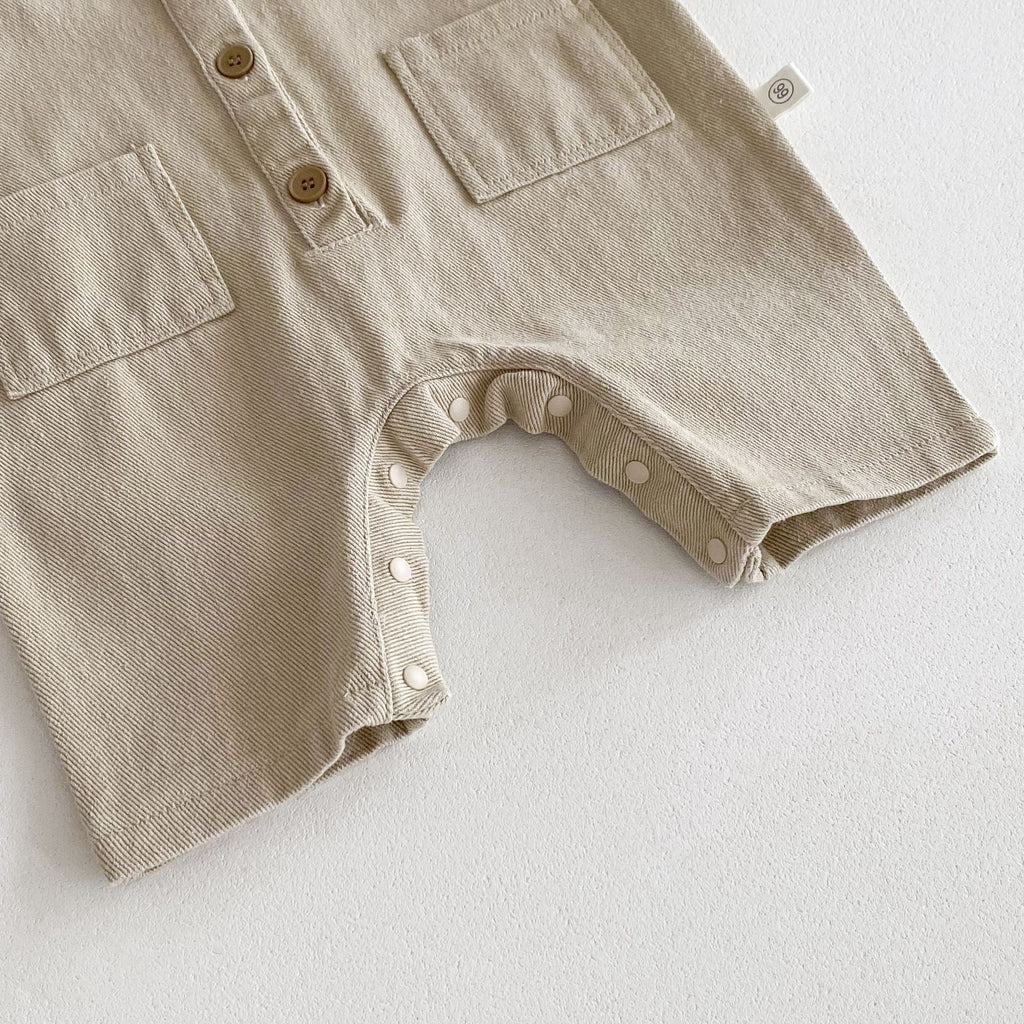 Baby Unisex Sleeveless Overalls