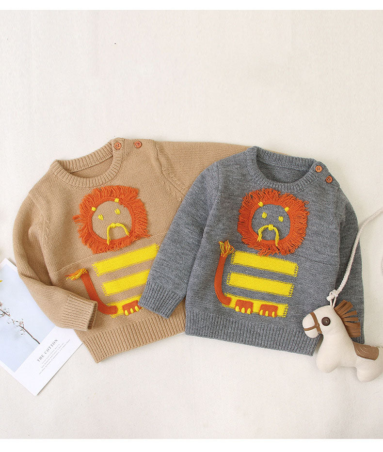 Baby Lion Pullover Sweater