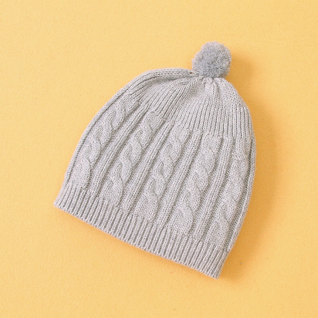 Baby Cable Knitted Romper & Hat Set