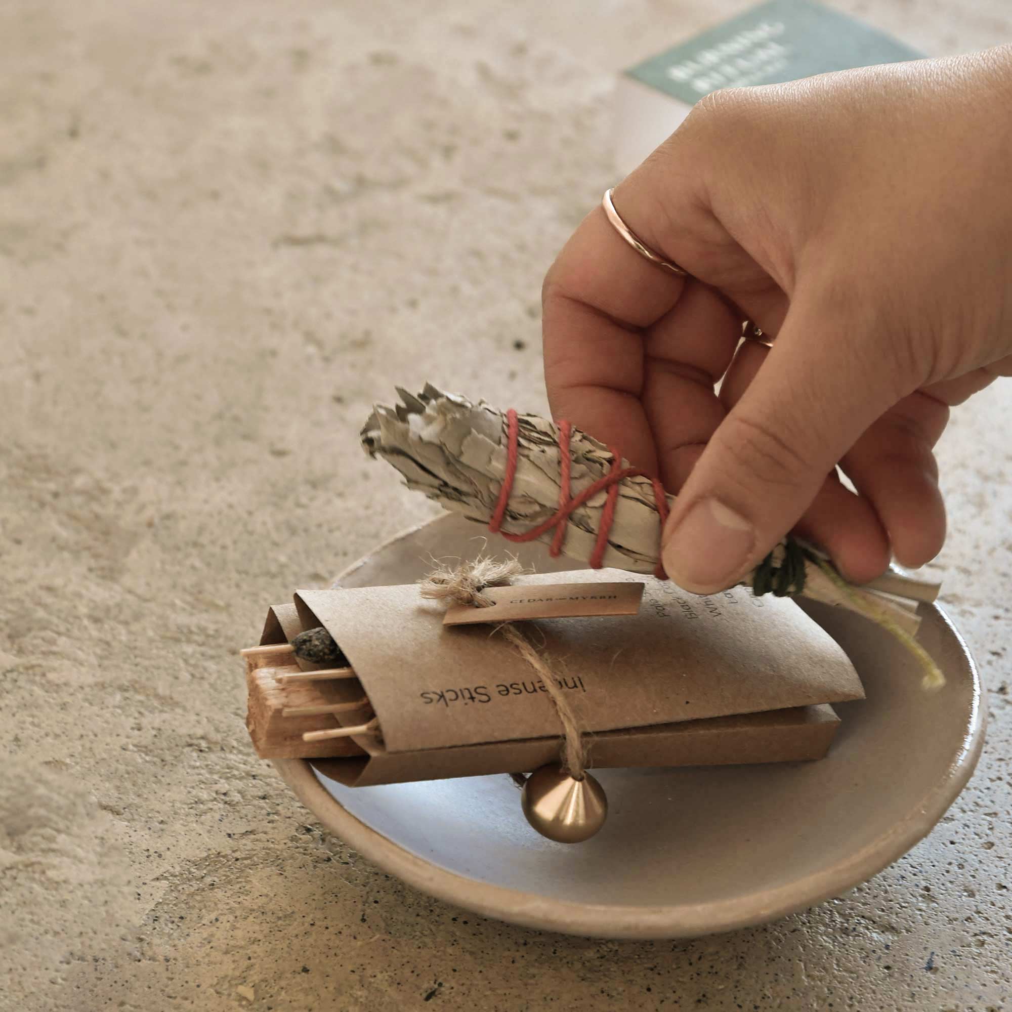 Sacred Burning Ritual Kit - Incense, Palo Santo & Sage